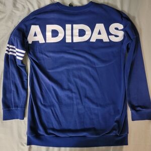 Blue Adidas Crew Neck Sweatshirt